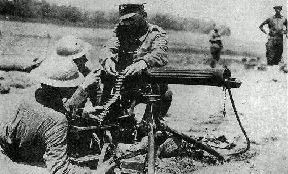 Vickers machine gun training