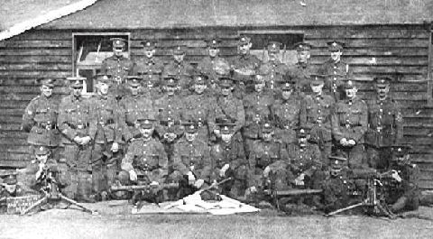 Joseph Herberts (standing extreme right) c1917