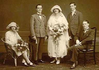 Thomas Cooper & Constance Elliot 1926. Ellen Dyson Day seated left.