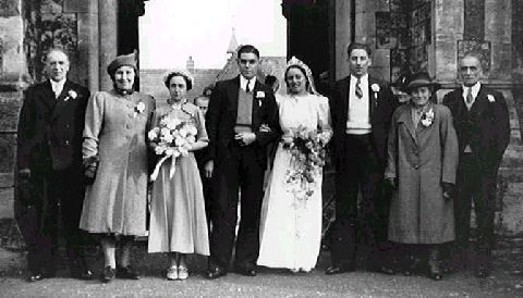 Sawyer Andrews wedding group 1941