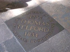 Tomb of Thomas Telford, Westminster Abbey nave